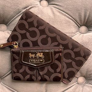Coach card holder and checkbook holder